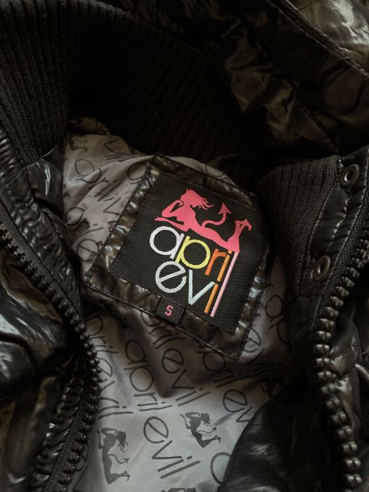 vintage глянцевая куртка lgb if miss sixty style пуховик женский