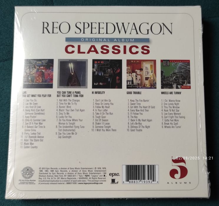 REO Speedwagon - Original Album Classics 5CD