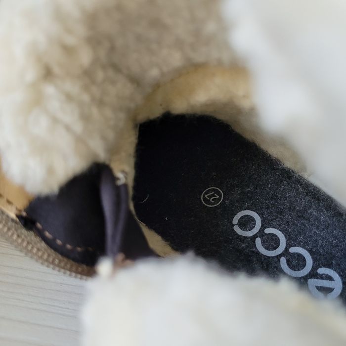 Чобітки шкіряні зимові Оригінал Ecco S7 Teen рр.27