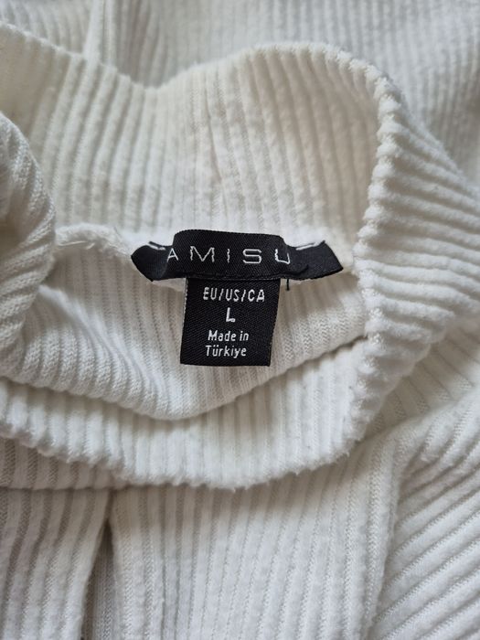 Sweter damski bluzka prążkowana Amisu L używana