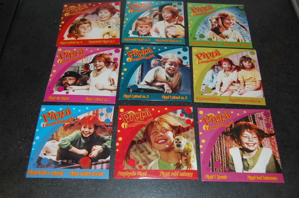 Pippi Langstrumpf - zestaw 9 filmów VCD