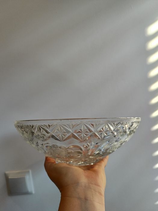 Piękna misa ,salaterka Kryształ PRL