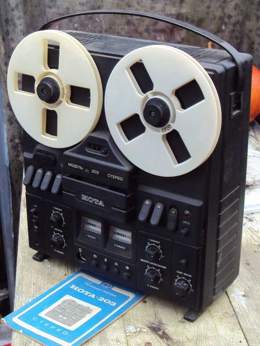 магнитофон НОТА 203 стерео бабинник рабочий/состояние нового\документы