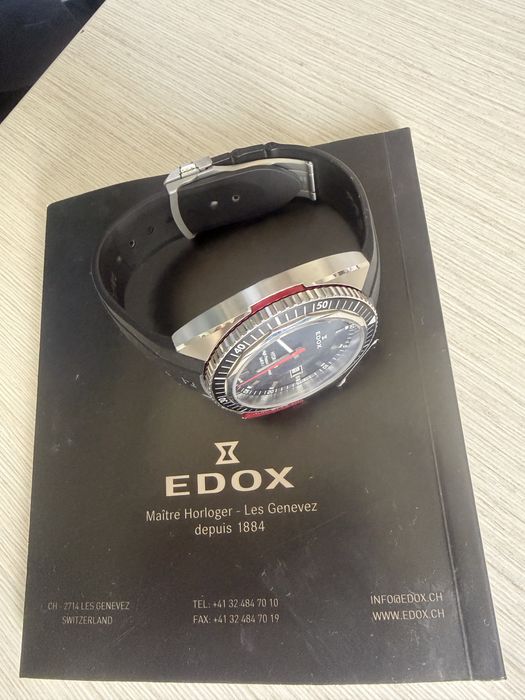 Ekskluzywny zegarek Edox Hydro-Sub 500M 53200 Master Lock Swiss Made