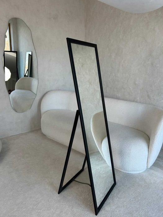 Современное зеркало. Зеркало чёрное, белое в полный рост. Дзеркало