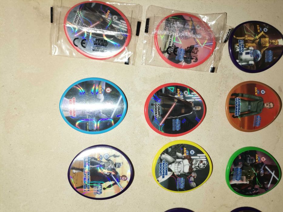 Star Wars Clone Wars - Lote de 11 Tazos Matutano Blix 2009