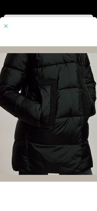 Нова з бірками! Жіноча куртка пуховик Clasna. Чорна, розмір S.