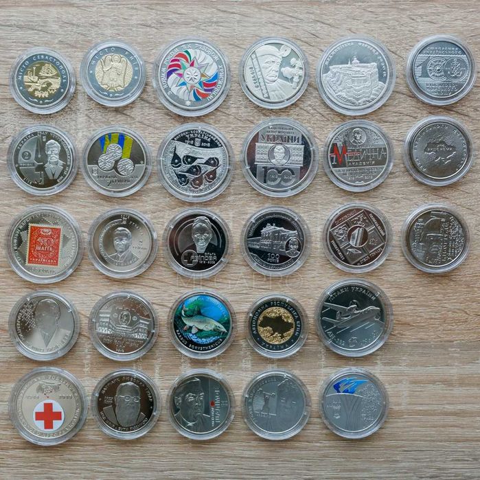 Повний річний набір монет 2018 (Марена дніпровська, Крим, АН-132)