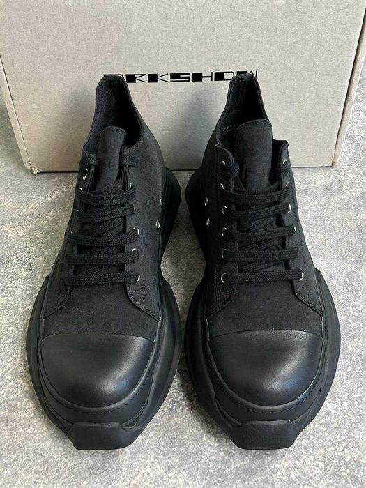 Rick Owens DRKSHDW Abstract Ramones jumbo lace laces кеди кросівки