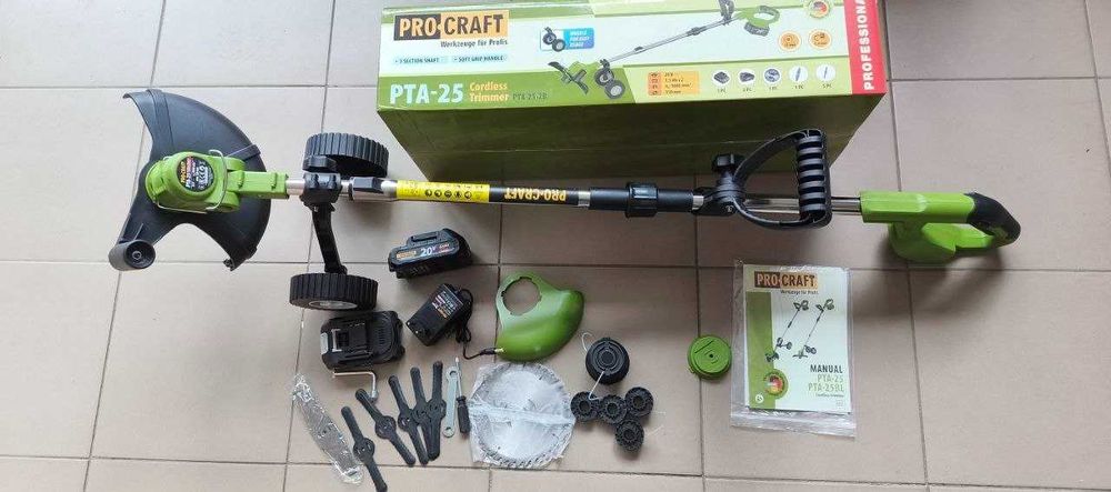 Акумуляторна коса Procraft PTA25 (2 акб)