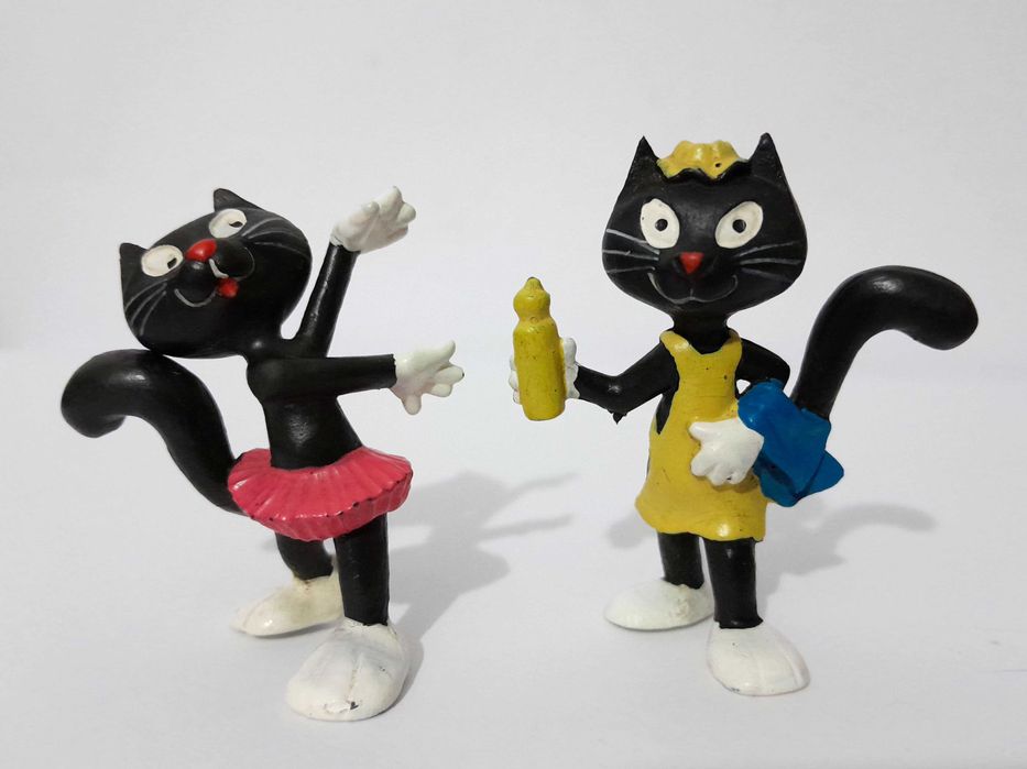 4 Bonecos Haribo - Katinchen (Gatos pretos) dos anos 80