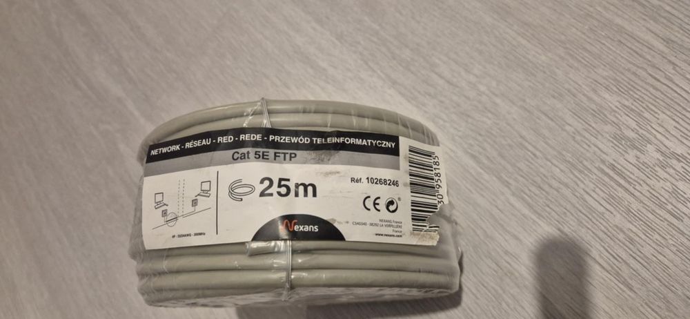 Kabel sieciowy LAN kat. 5e FTP 25 m