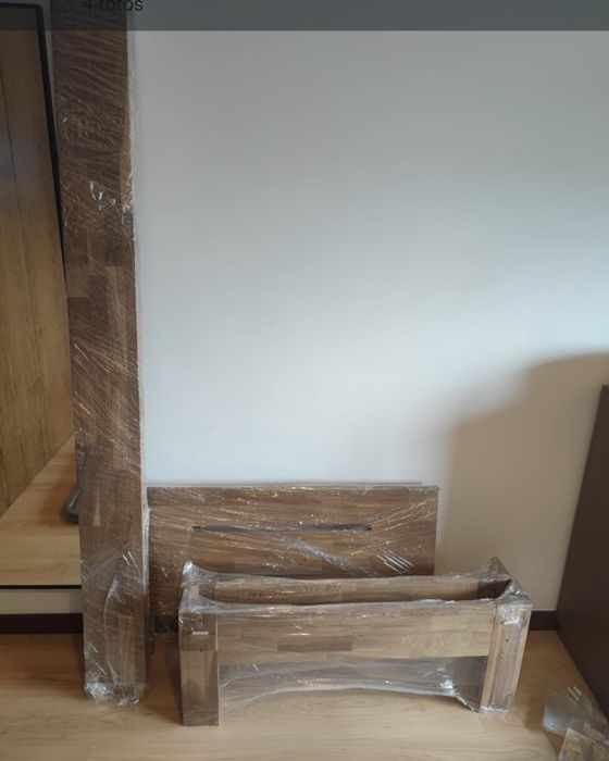 Estrado + estrutura de cama  cor carvalho  marca JYSK