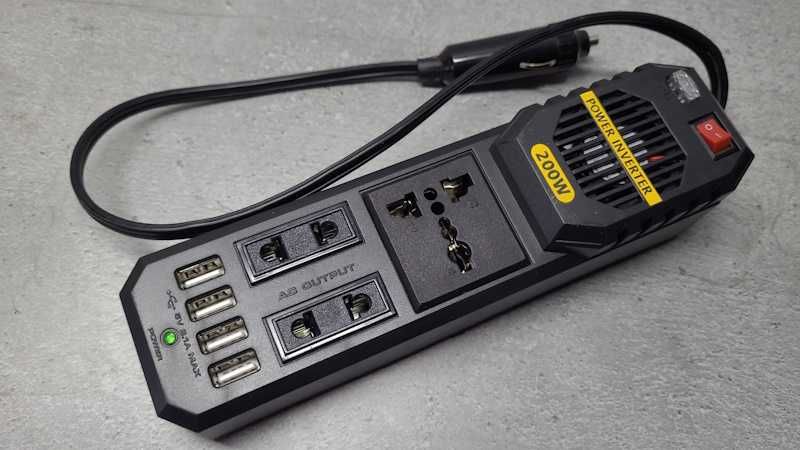 Перетворювач напруги 200W — інвертор 12V на 220V