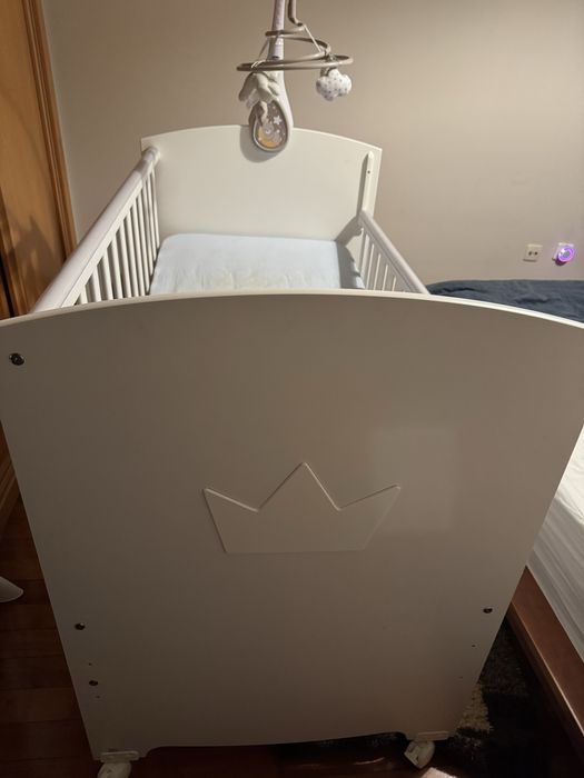 Cama de grades berço bebe branco