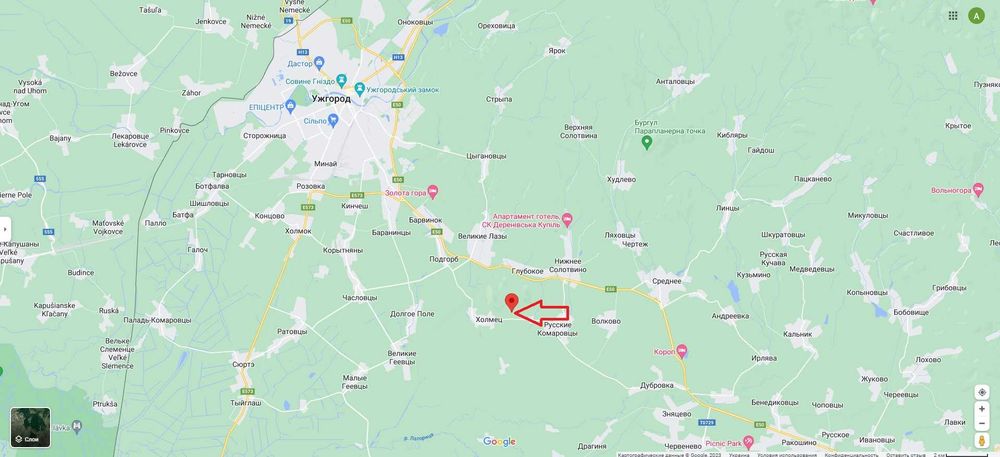 Продаж земельної ділянки 25 сот. с.Холмець Закарпат.обл. 12000$