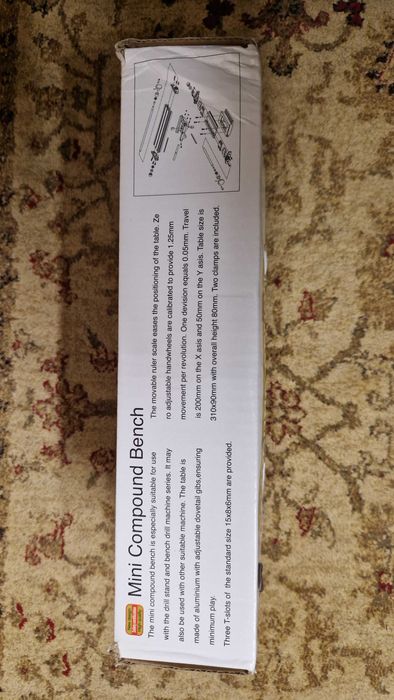 Mini Mesa de precisão para fresadora - nova em cx