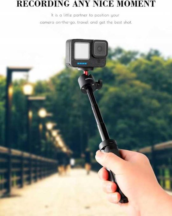 Mini statyw Lammcou selfie stick 2w1 do GoPro DJI Insta360