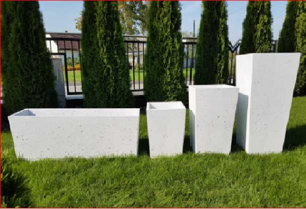 Donice termo styropianowe tarasowo - ogrodowe