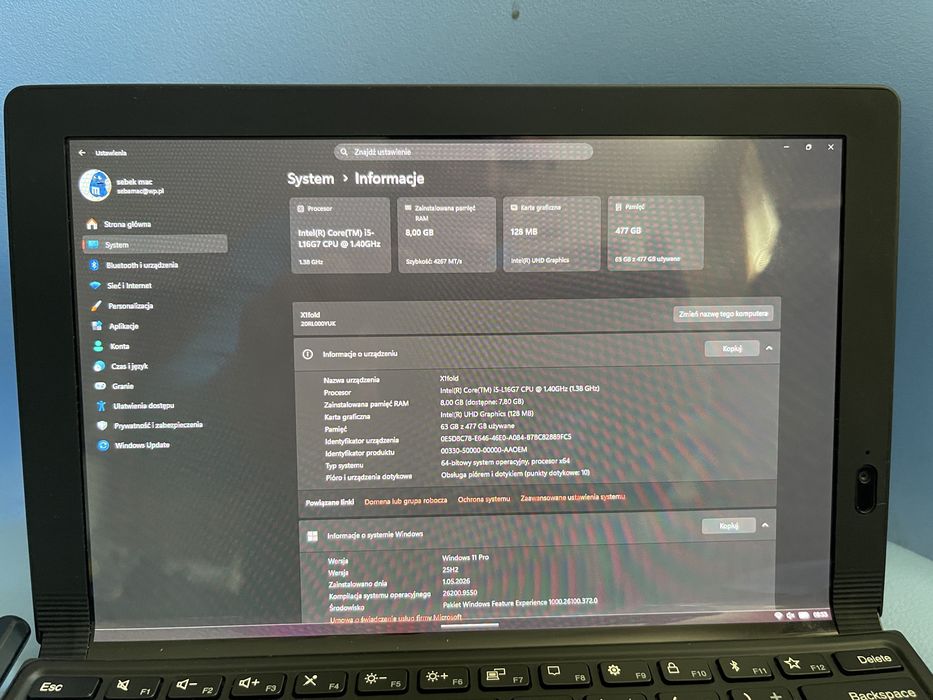 Lenovo x1 fold oled 8/512gb
