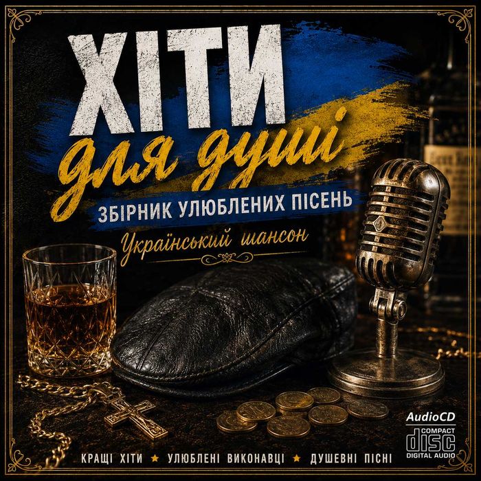 Диск Хіти для душі УКРАЇНСЬКИЙ ШАНСОН (музика для авто AudioCD)
