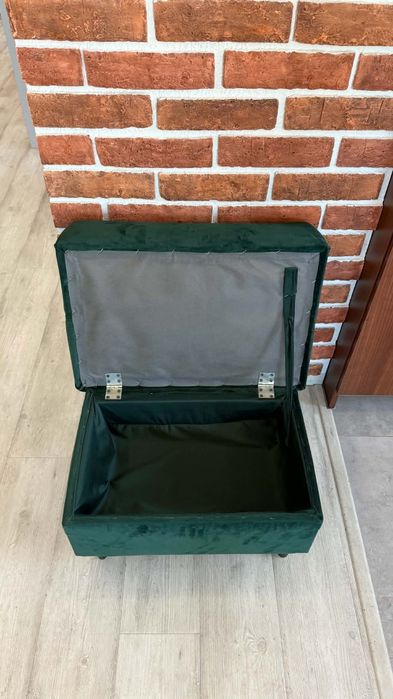 Pufa/podnóżek z opcją przechowywania