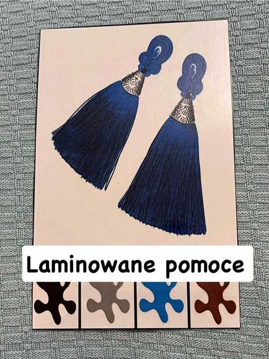 Kolorowe plamki karty edukacyjne