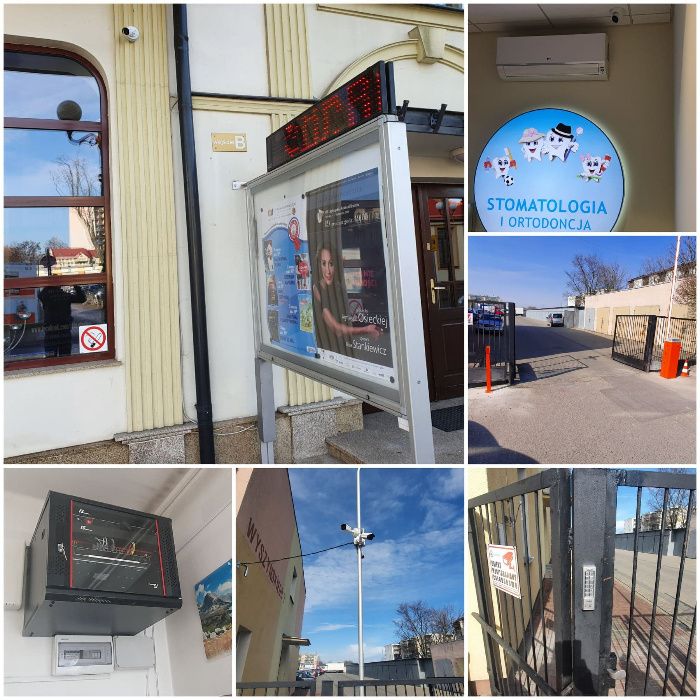 Montaż Kamer Monitoring CCTV Alarmu systemy alarmowe Napędy do bram