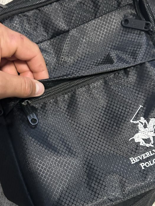 Чорна Сумка POLO через плеча