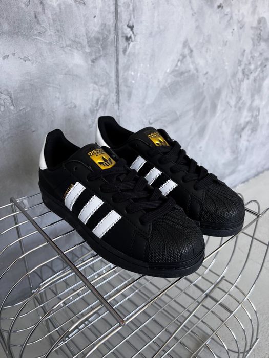 Adidas Superstar Black Gold Logo 36 45 3 100 Olx