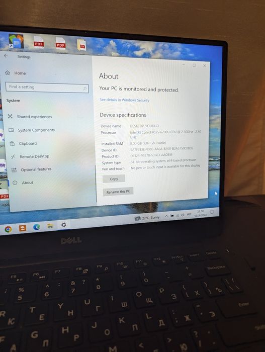 Ноутбук Dell xps 13 9350