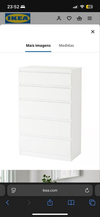 Comoda branca ikea