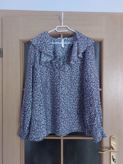 Bluzka koszulowa H&M kołnierzyk L