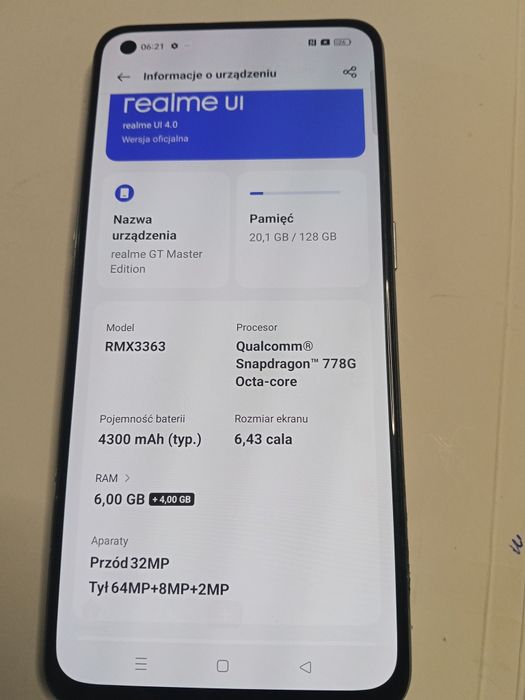 Telefon realmi  RMX 3363