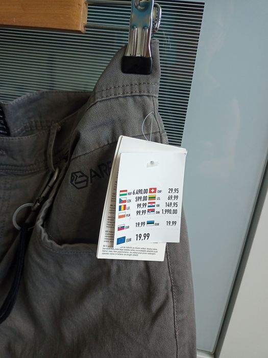 Nowe z metką bawełniane szorty męskie chapter w 34,  ,XL szare,