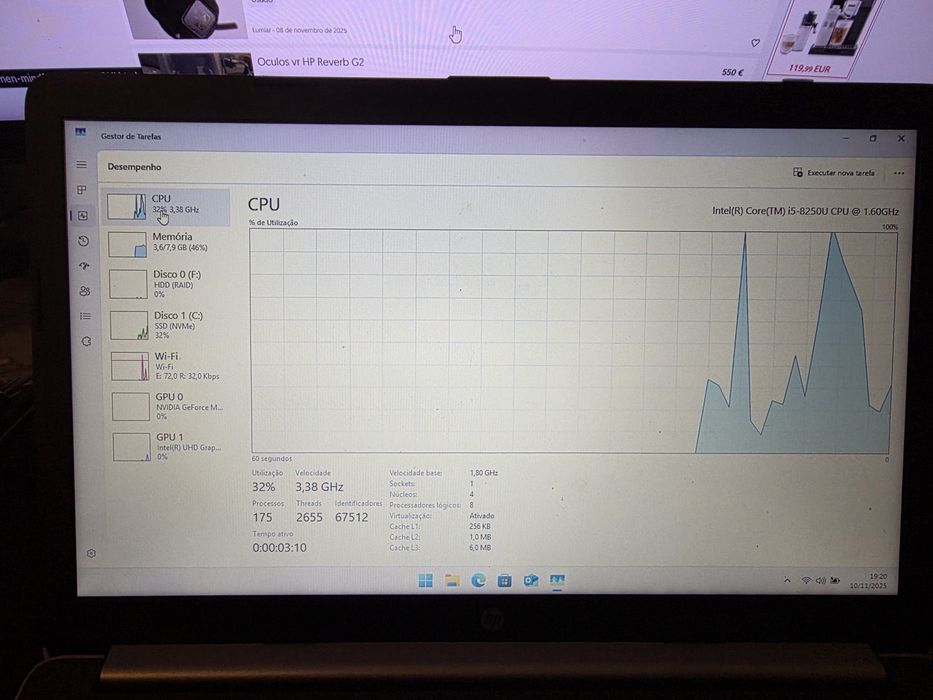 Portatil hp 15-da0033np