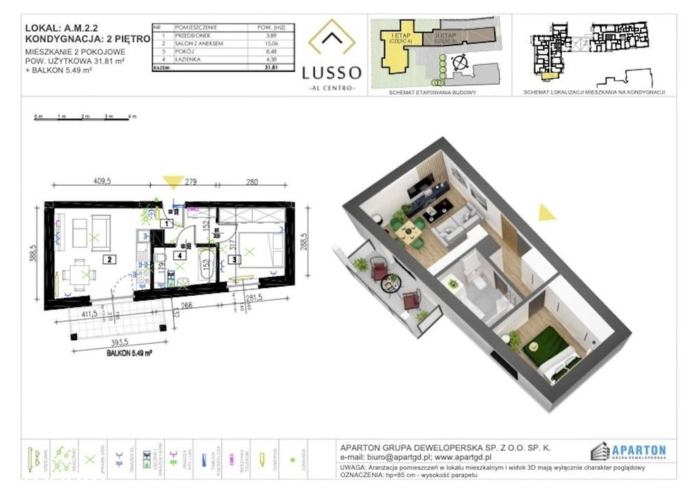 Ustawny apartament, wysoki standard inwestycji, ścisłe centrum.
