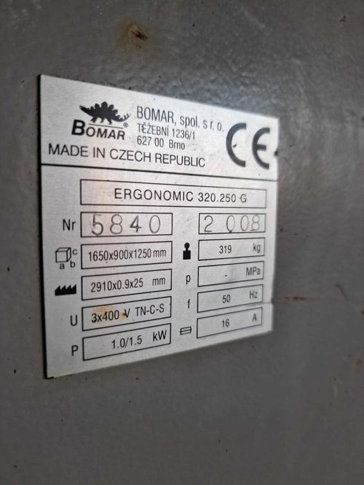 Przecinarka taśmowa Bomar Ergonomic 320.250 G