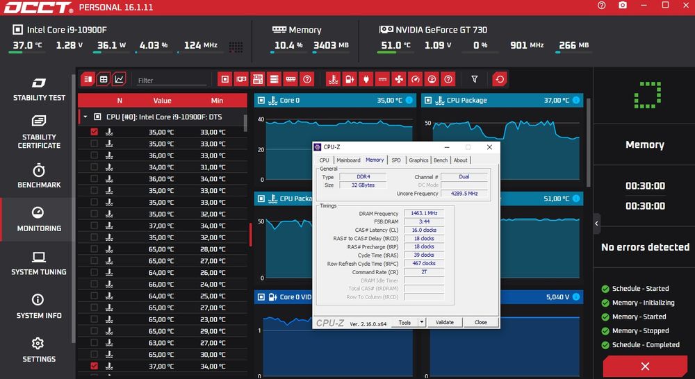 Комплект Intel Core i9 10900f + Asus Tuf Gaming B460M-Plus + DDR4 32Gb (4x8) 2666MHz CL16 + Охолодження (LGA 1200. Intel B460)