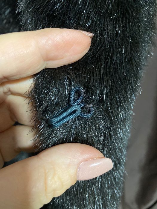 Casaco o preto imitação pêlo