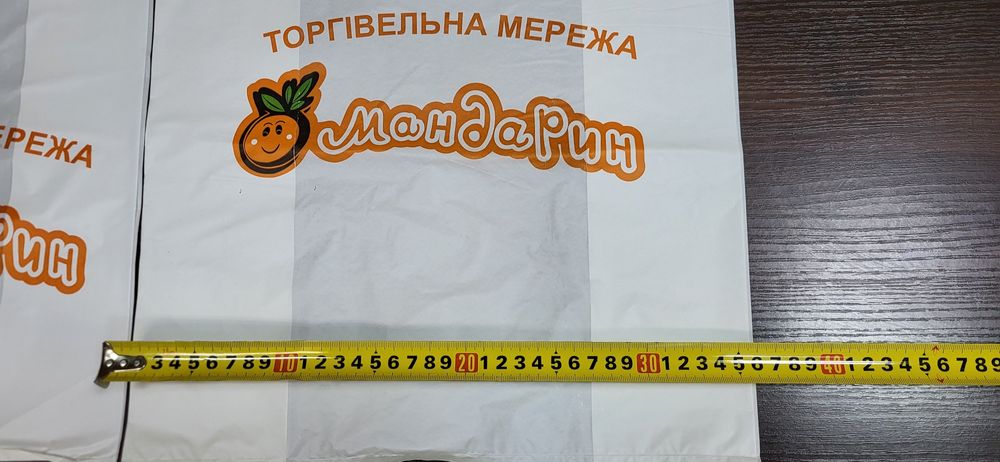 Пакет майка білий 600*360мм 50 мкм 100 шт.