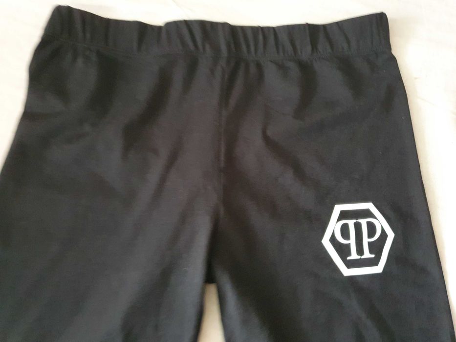 NOWE legginsy Philipp Plein XL spodnie sportowe damskie legi Pp czarne