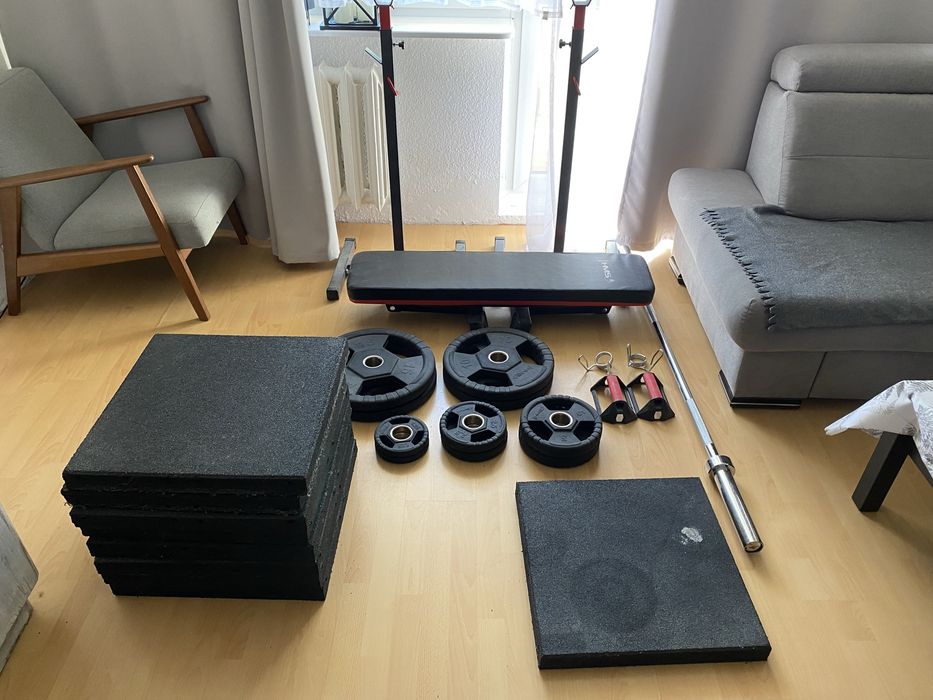 Domowa silownia 68 kg + 10 kg