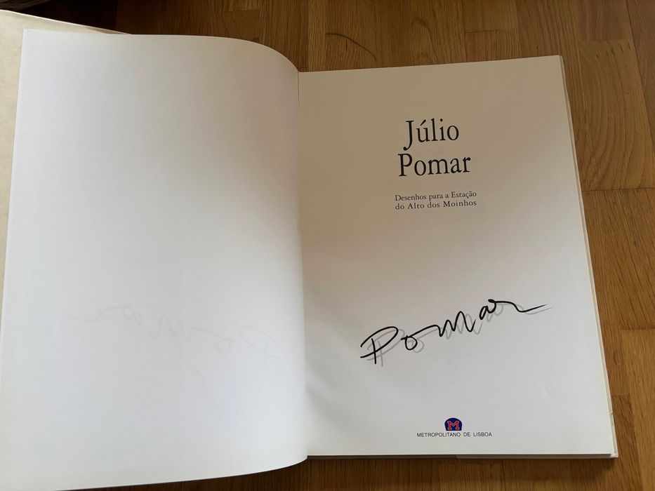 Livro "Júlio Pomar Desenhos para a Est Alto dos Moinhos BAIXA DE PREÇO