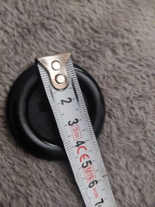 Broszka  czarny guzik PRL