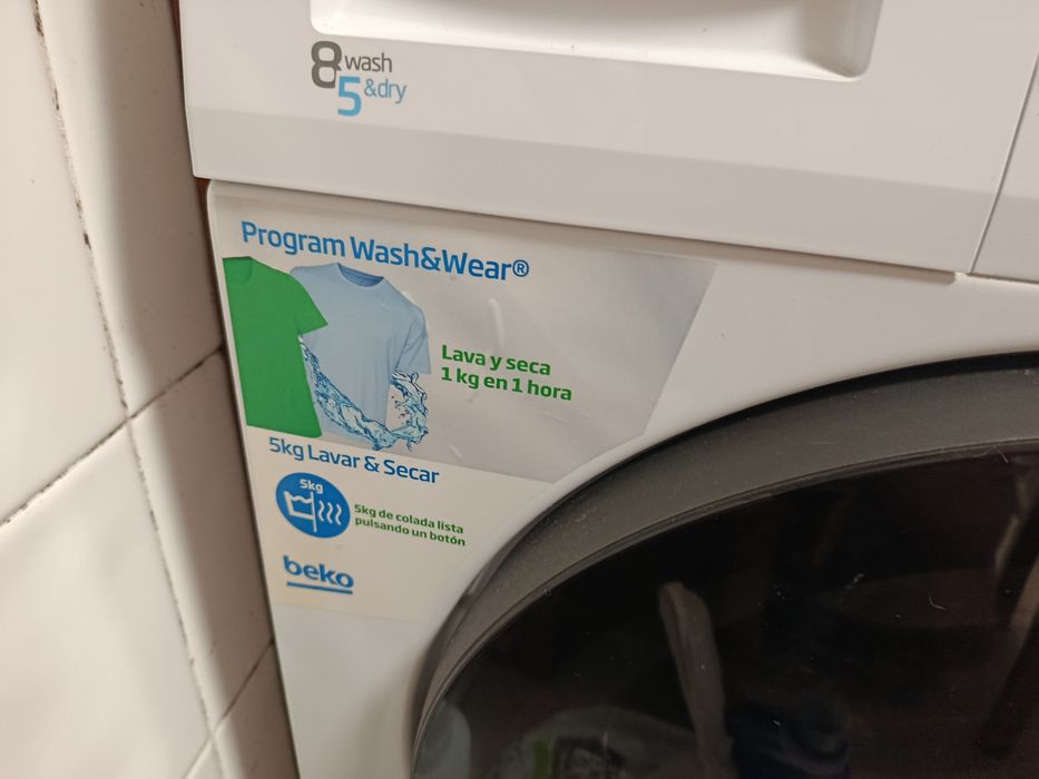 Maquina de lavar e secar beko