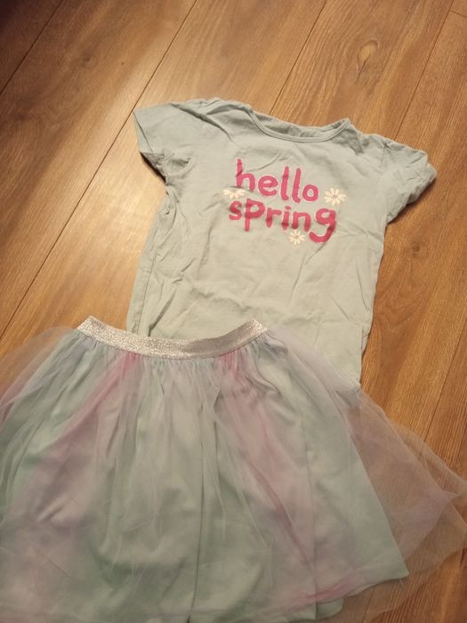 Komplet bluzka spódniczka cool club 140 stan idealny