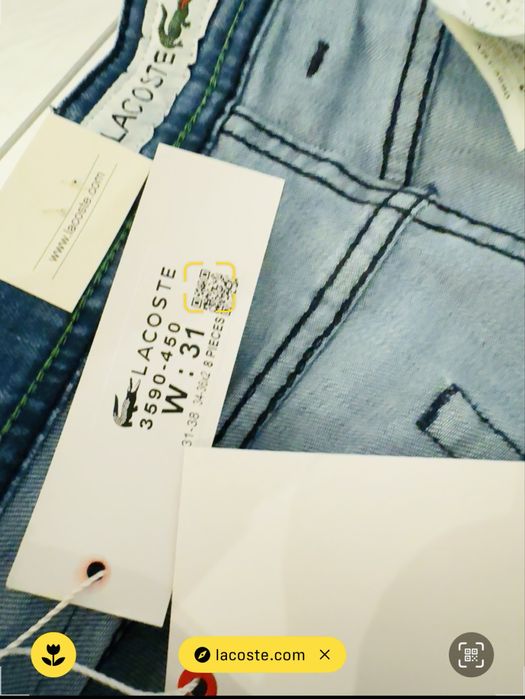 Lacoste spodnie jeansowe męskie