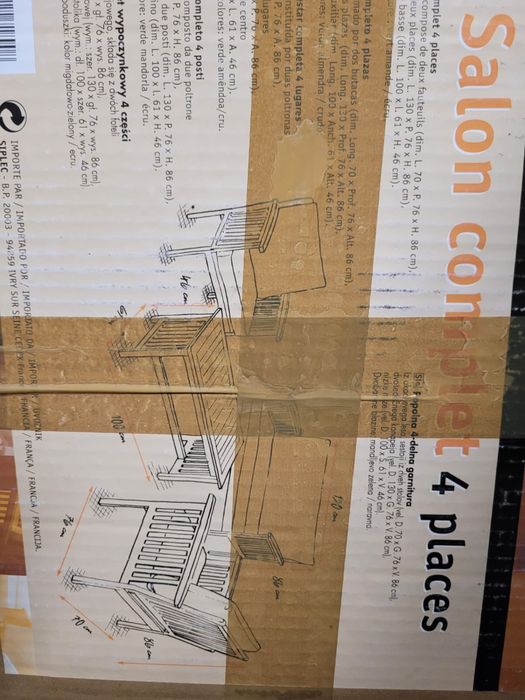 Zestaw mebli ogrodowych