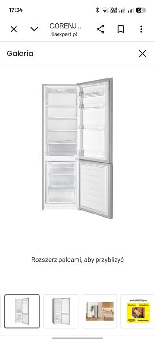 ŚLĄSKIE - NOWA Duża Lodówka GORENJE RK58DPS4I 180cm Srebrna